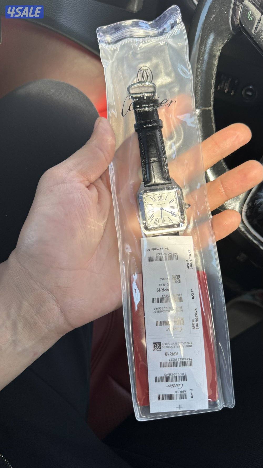 ساعة كارتير دومو جلد اسود4