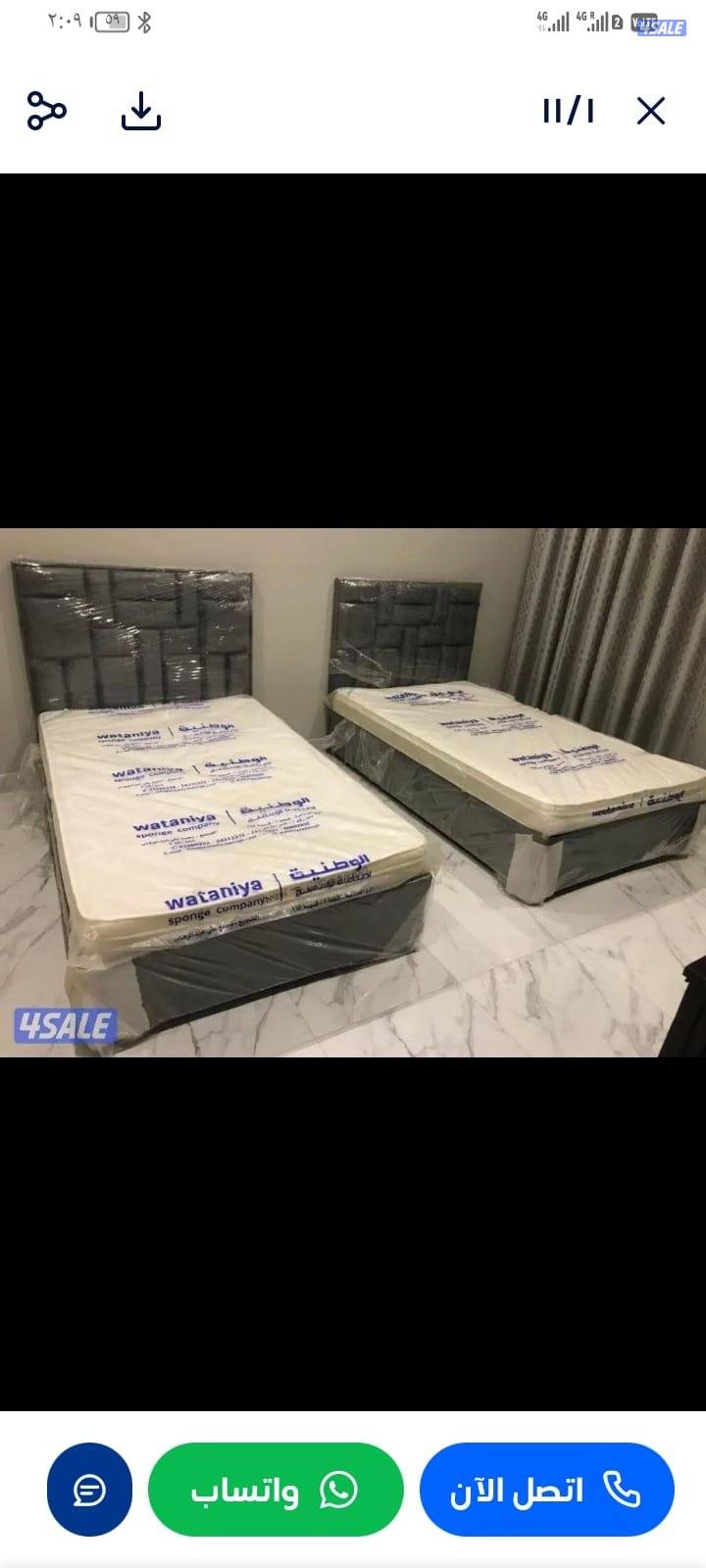 سراير طبيه للبيع مع الفرش فرشه مضغوط0