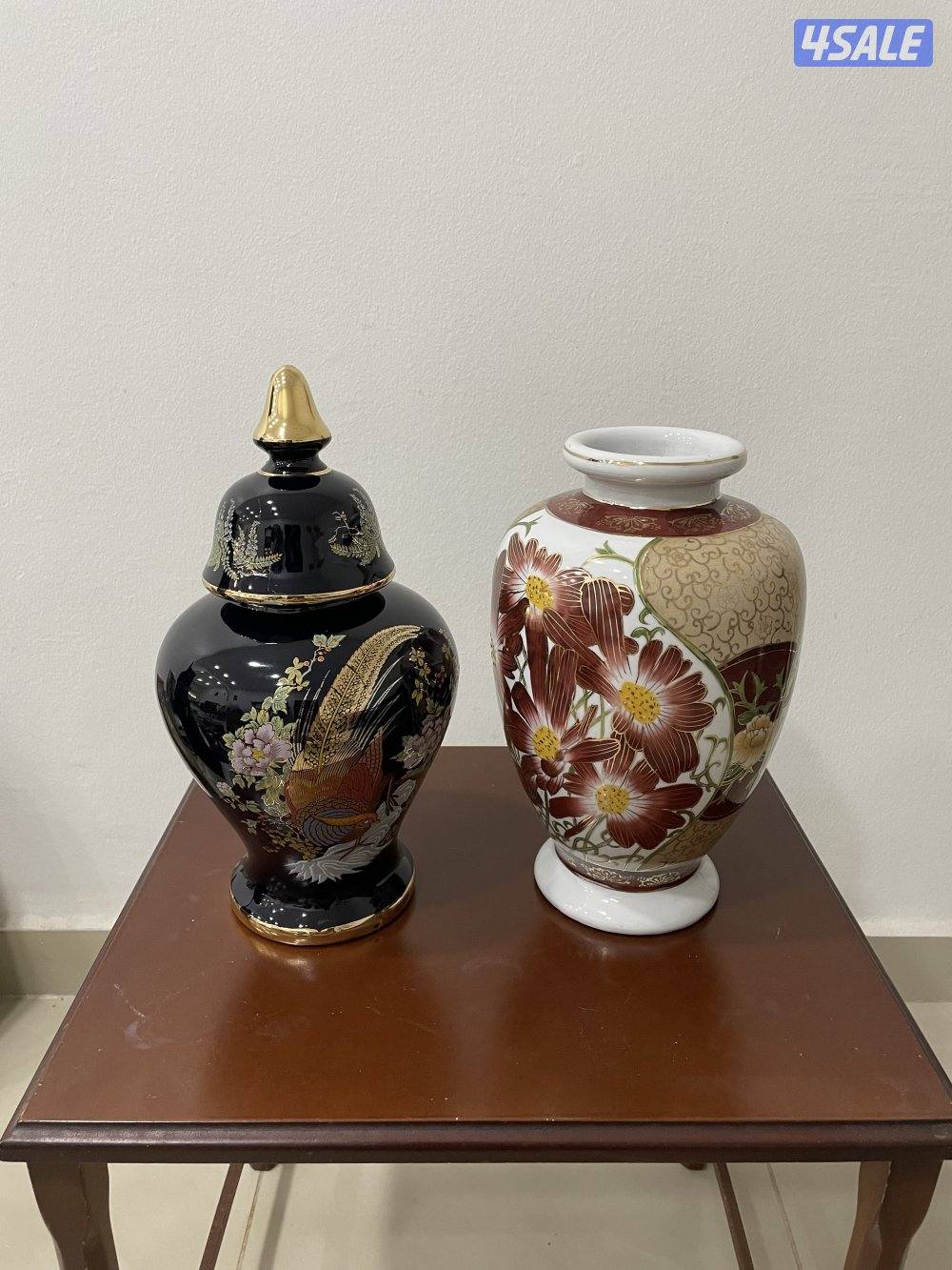 للبيع 6 قطع مزهريات سيراميك بنقوش زهور2