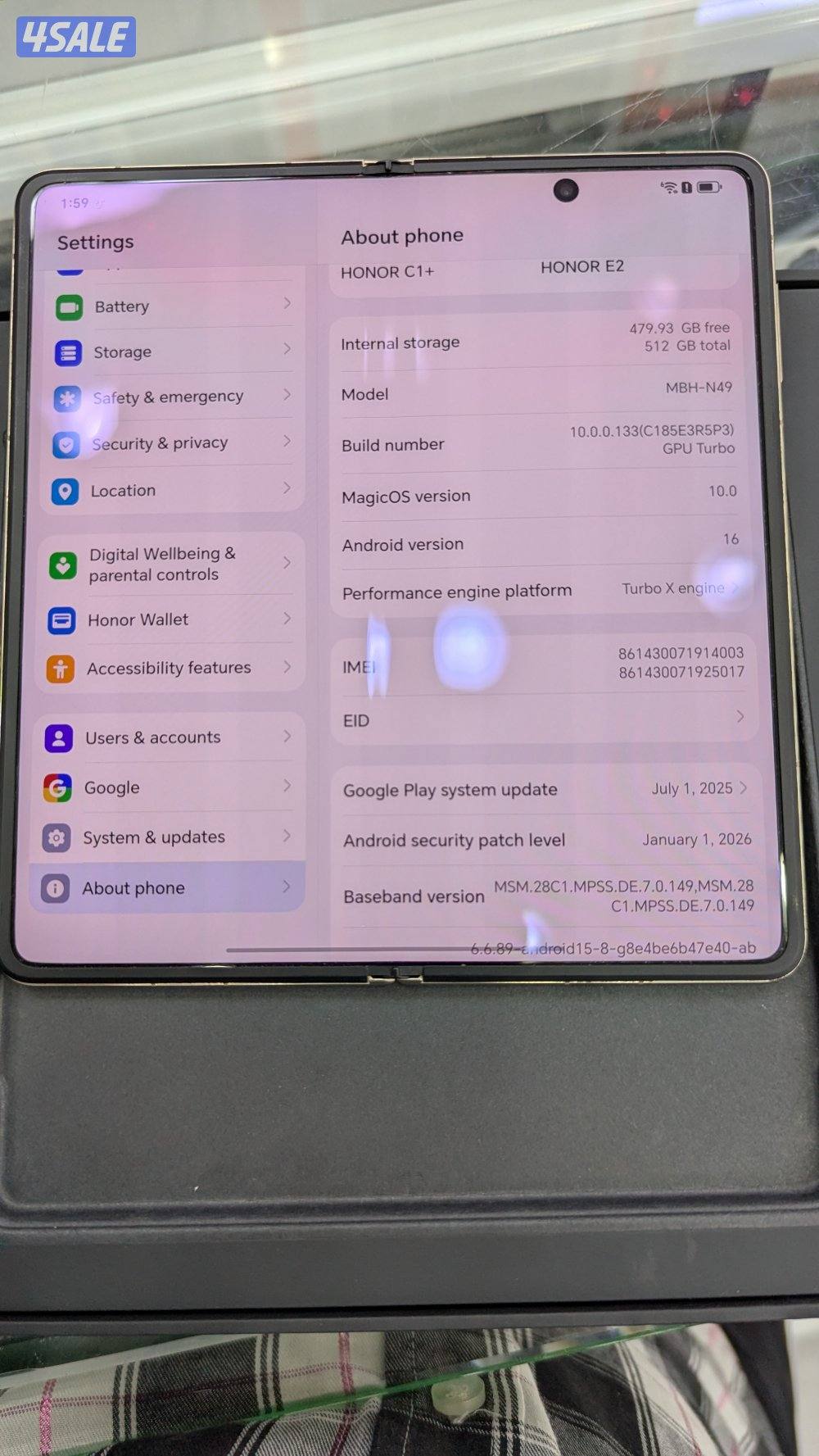 Honor Magic  v5 / 512 GB storage11