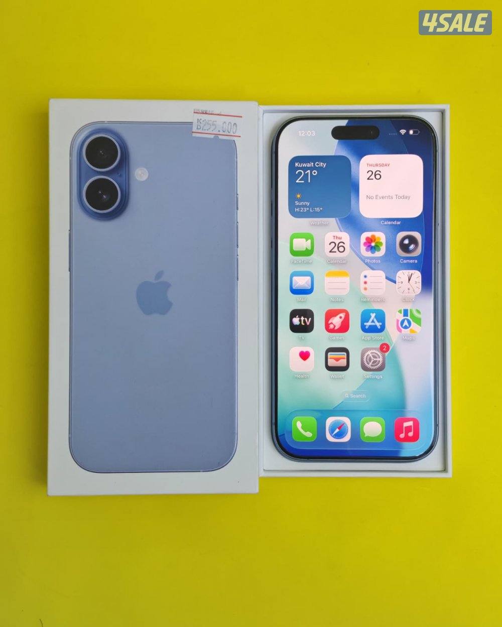 ايفون 17 512 جيجا أزرق بطارية 100% مستعمل كالجديد iPhone 17 Mist Blue1