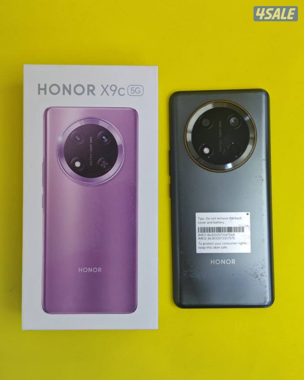 هونر X9c 5G – ذاكرة 256 جيجا أسود تيتانيوم مستعمل كالجديد Honor X9c 5G1