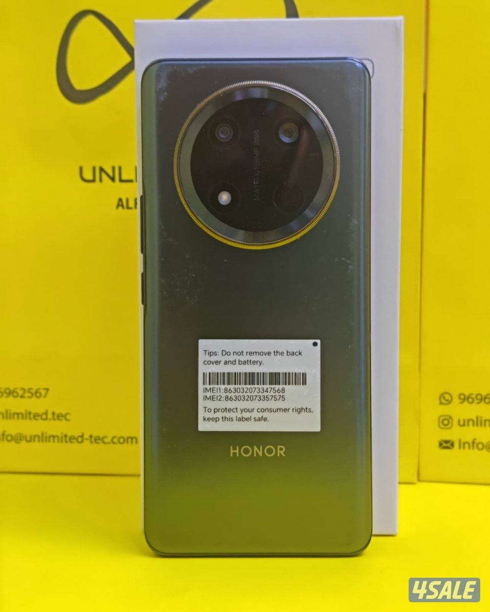 هونر X9c 5G – ذاكرة 256 جيجا أسود تيتانيوم مستعمل كالجديد Honor X9c 5G2