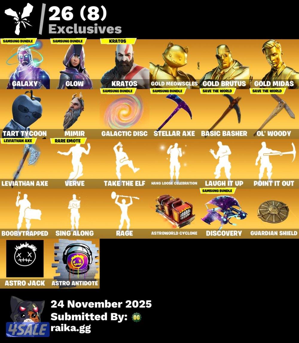 حساب فورت نايت جلكسي أساسي يربط سوني اقرا

الوصف0