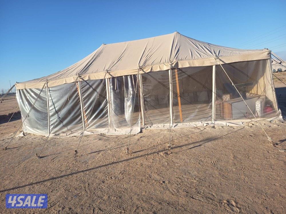 للبيع خيمة باكستانية 8*5 مع الجمالون ورواق شفاف2