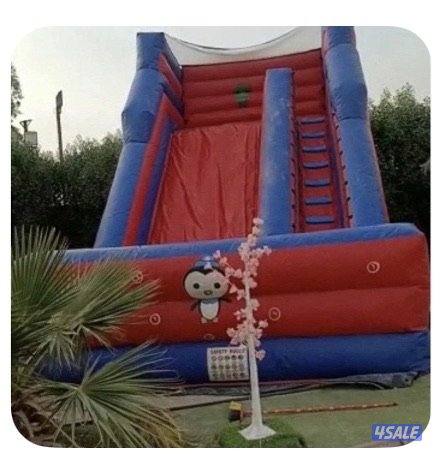 للايجار اليومي استراحة VIP في الهجن صالة العاب وجلسات خارجية وشلالات1