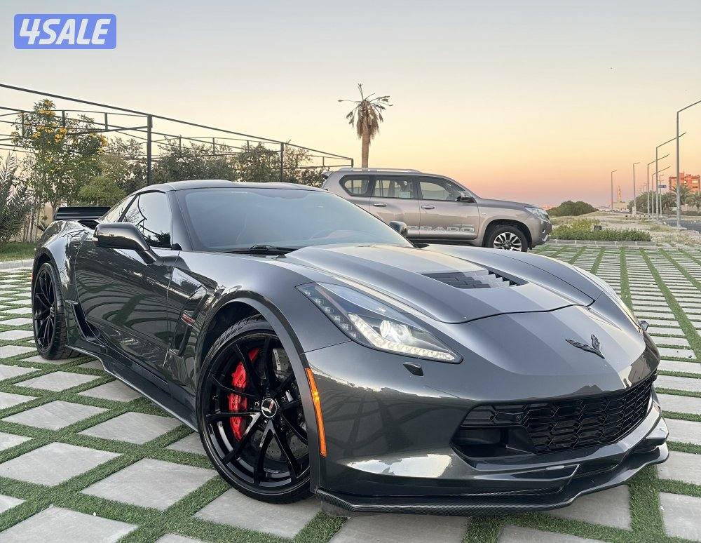 كورفيت c7 / قراند سبورت / 2017 / عداد 104/ صبغ الوكاله شرط الفحص10