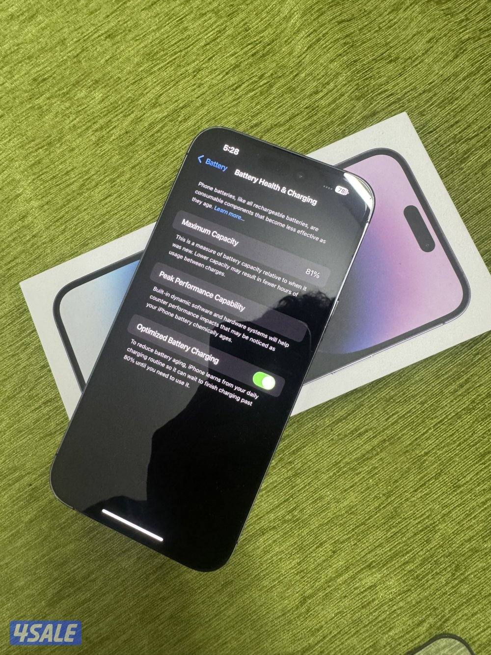 iPhone 14 Pro Max 256gb purple everything works perfect1