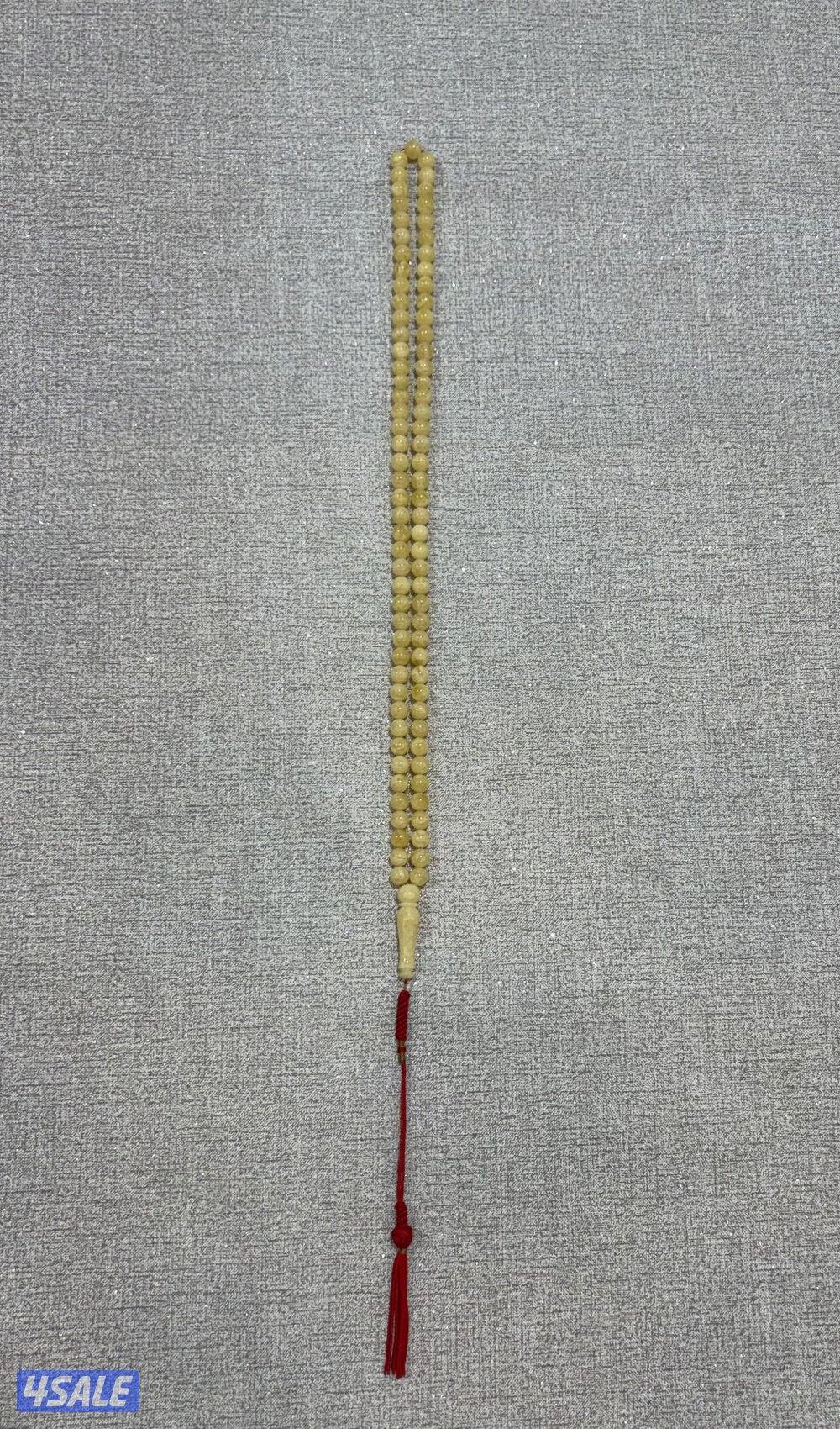 مسباح كهرب - طبيعي - ٨٥ خرزه - ٣٣ غرام - ٨،٥ ملي مسباح طيب1