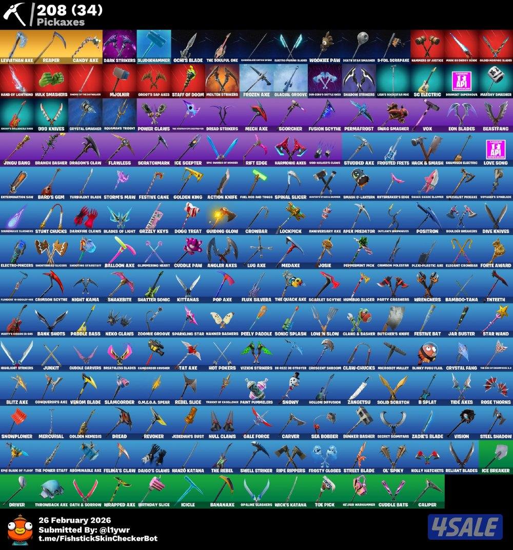 حساب نادر من السيزون الثالث او الرابع وفيه اشياء نادره2