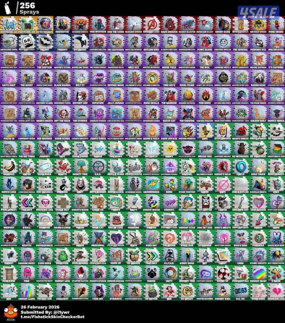 حساب نادر من السيزون الثالث او الرابع وفيه اشياء نادره5