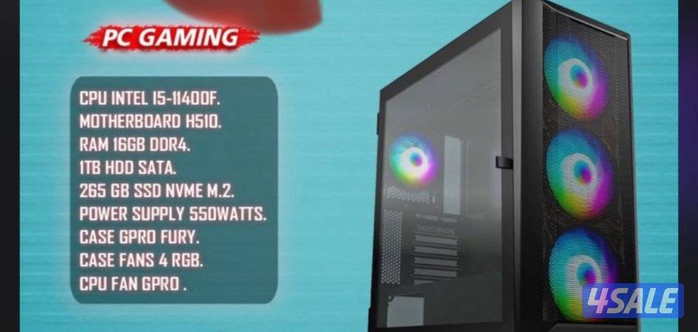 السلام عليكم للبيع بي سي مع شاشه 165hz0