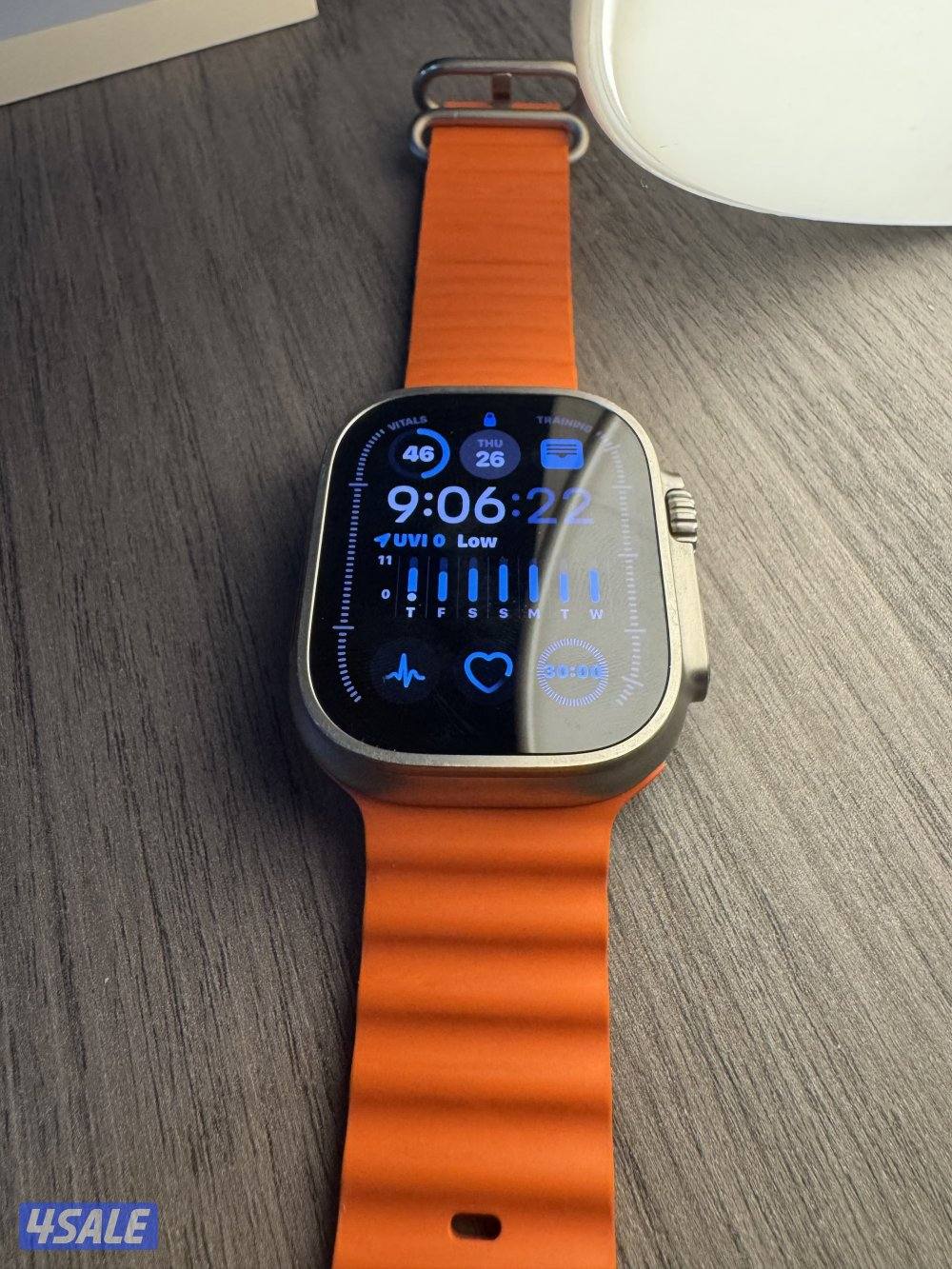 للبيع ساعة ابل الترا 2، مستعملة والسعر غير قابل للتفاوض0
