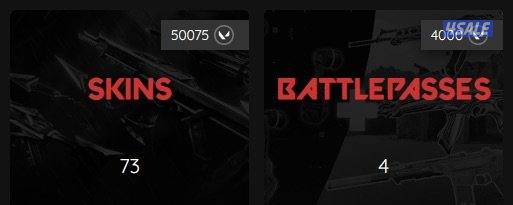 valorant account with bunch of skins almost all agents0