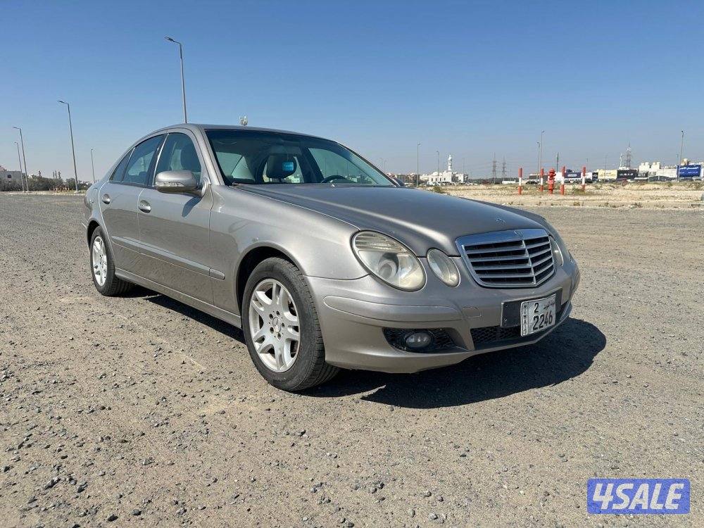 مرسيدس E 200 موديل ٢٠٠٧ صبغ وكالة ماشي ١٢٥ الف0