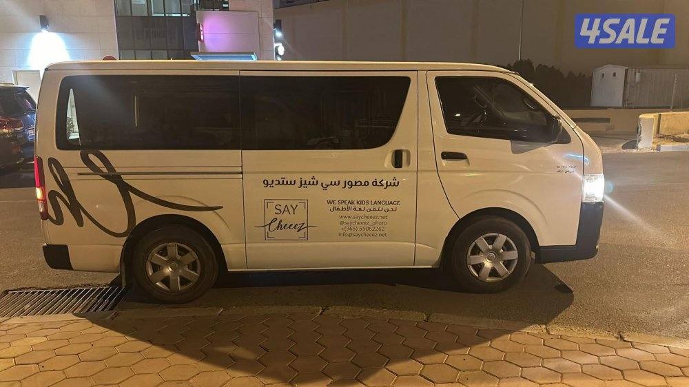 باص تيوتا هاي موديل 2016 ماشي 593 راكب 10 تم تجفيت المكينه 2026 شهر 23