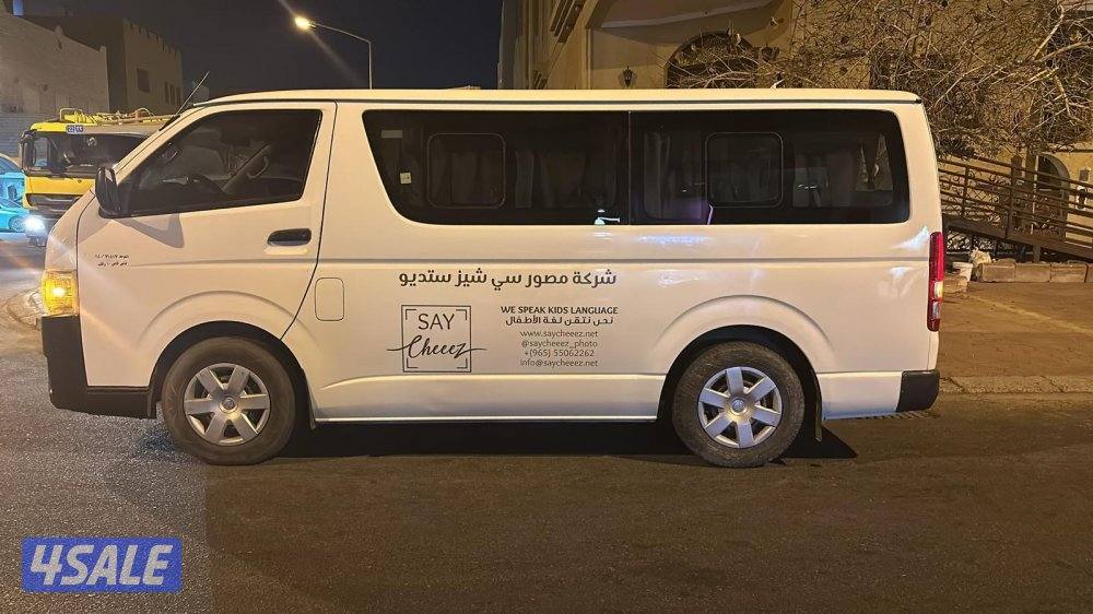 باص تيوتا هاي موديل 2016 ماشي 593 راكب 10 تم تجفيت المكينه 2026 شهر 22