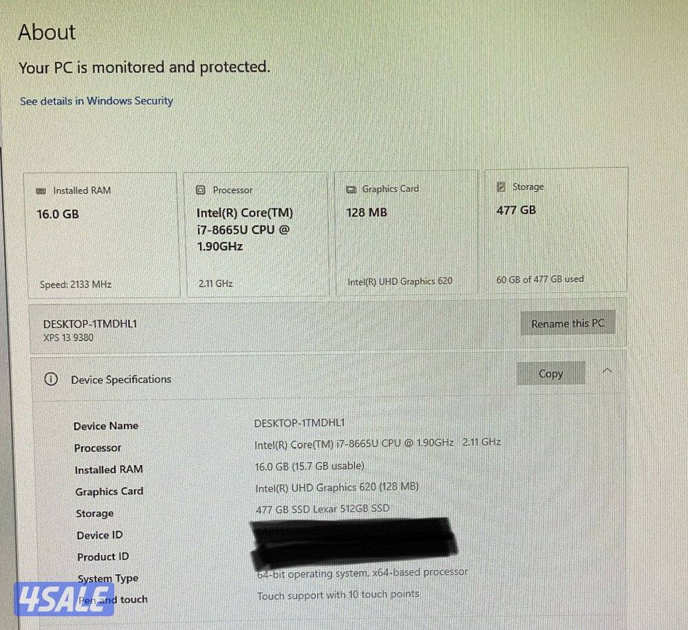 Dell XPS 13 9380 – Excellent Condition3