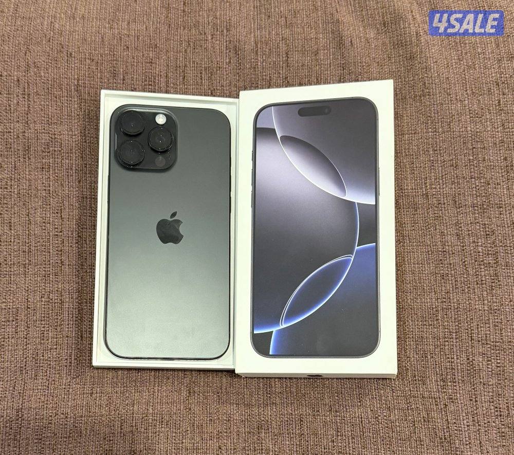 البيع ايفون 16برو ماكس 512جيجا اسود نضيف حيل0