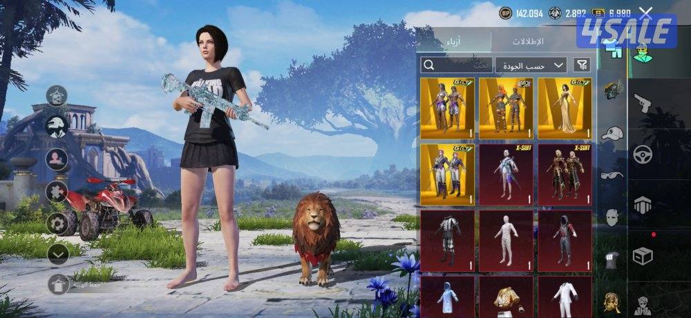 حساب ببجي للبيع0