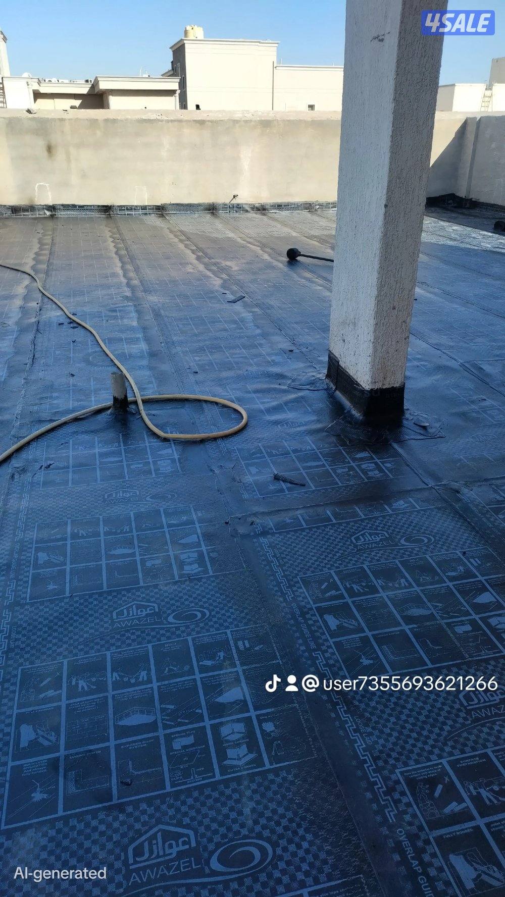 عازل اسطح حمامات لمنع تسريب المياه جميع مناطق الكويت3