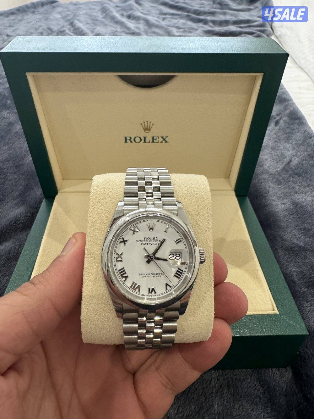 Rolex Date just 36 Whita Mina, Romanian numbers. Full Set 20241