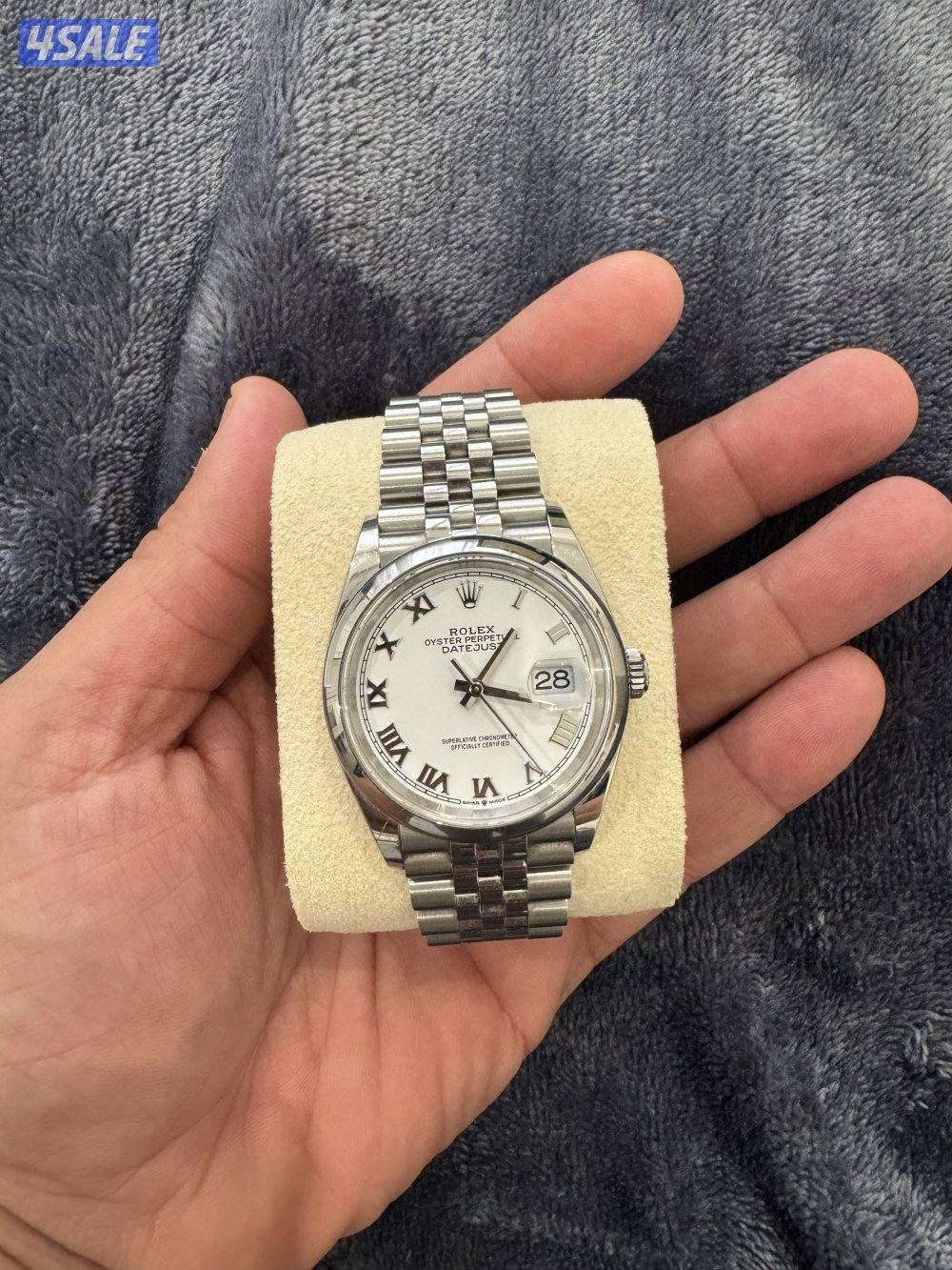 Rolex Date just 36 Whita Mina, Romanian numbers. Full Set 20242