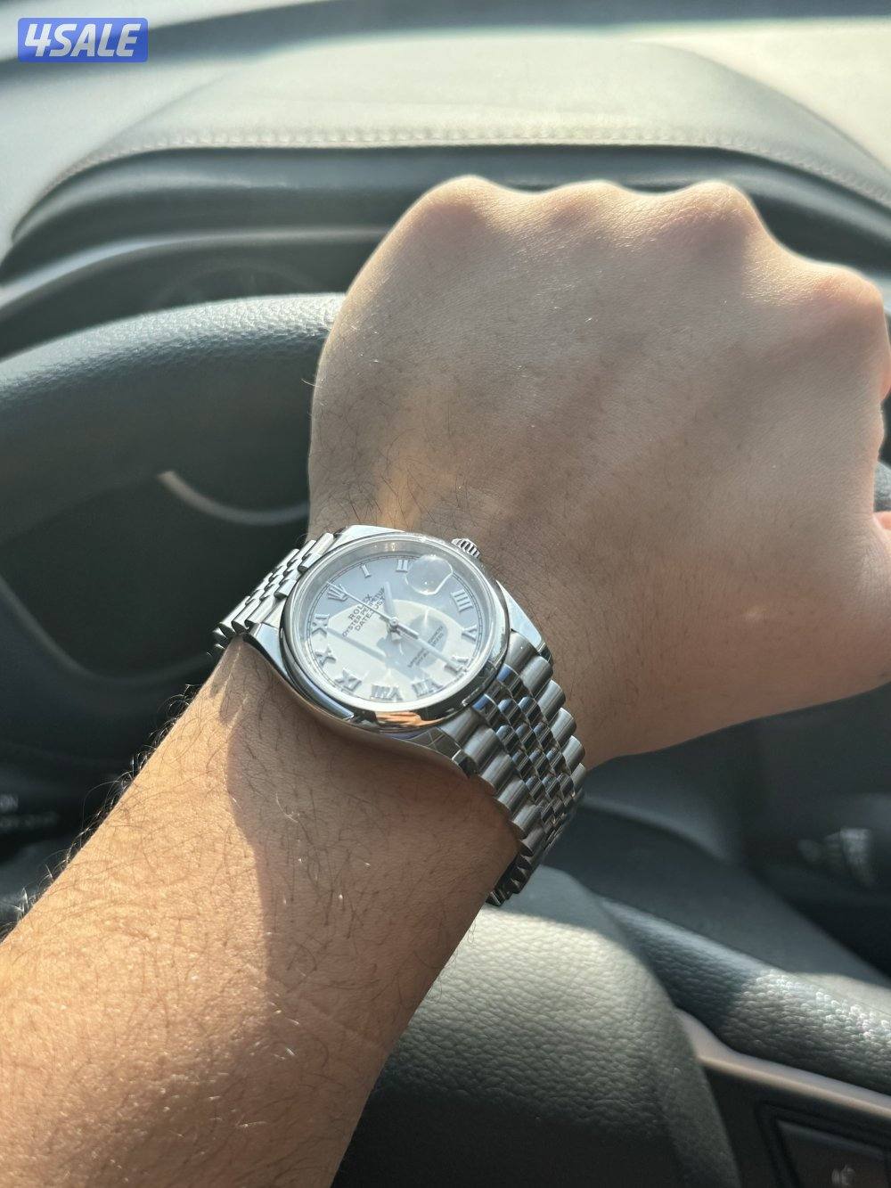 Rolex Date just 36 Whita Mina, Romanian numbers. Full Set 20247