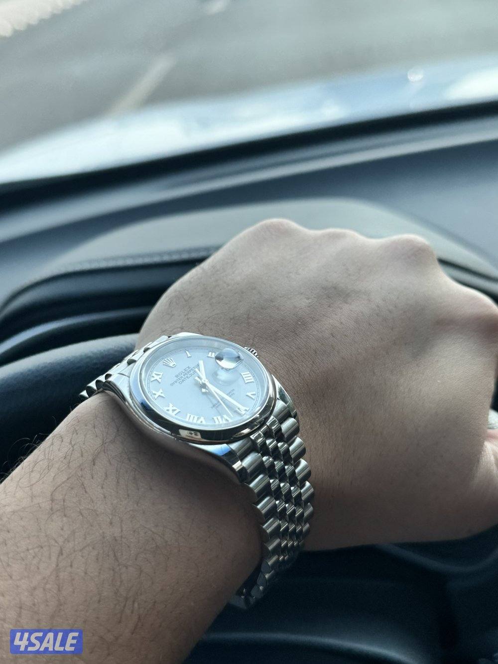 Rolex Date just 36 Whita Mina, Romanian numbers. Full Set 20248