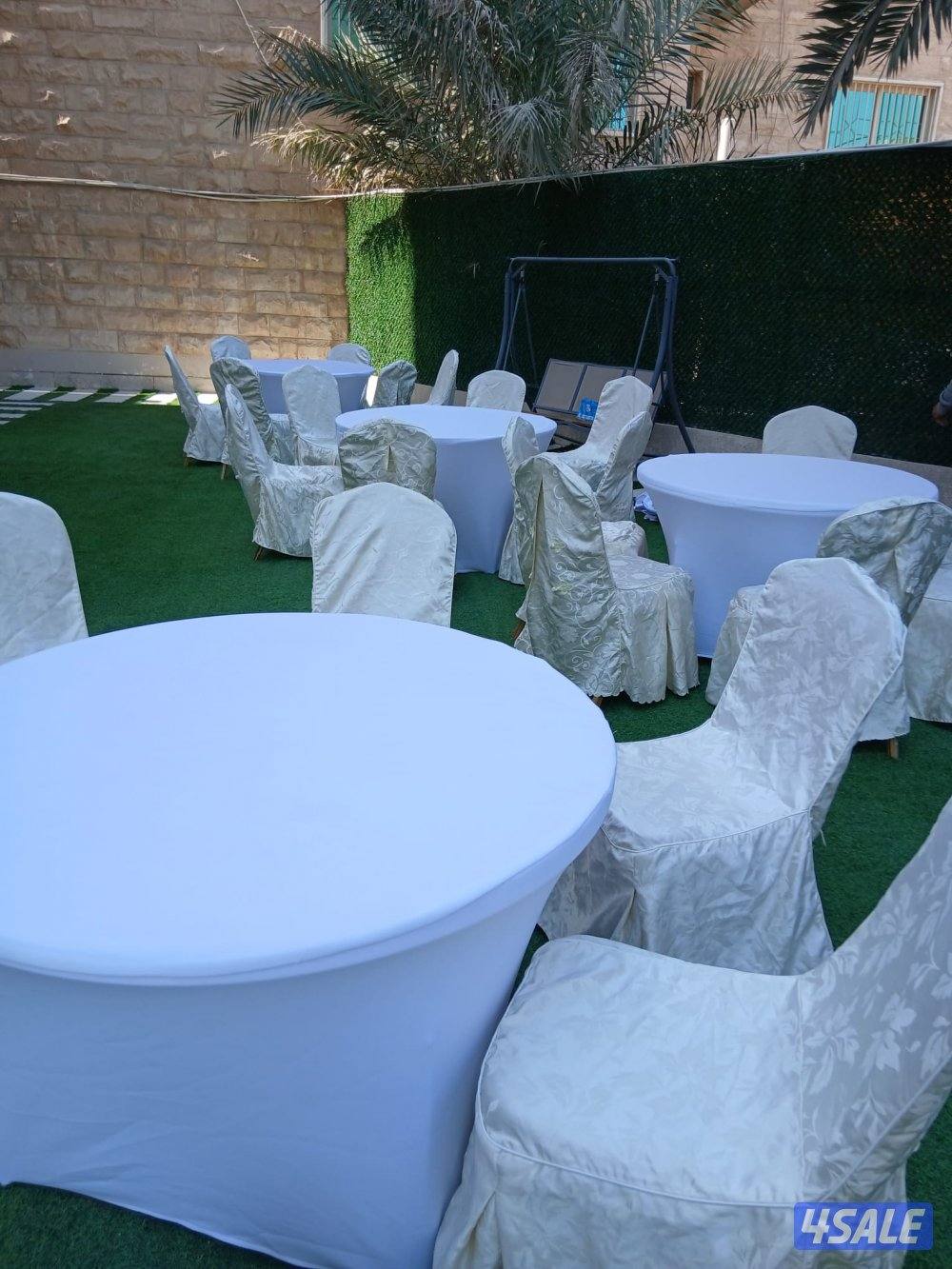 تاجير كراسي وطاولات و كوش وزينه العرس جميع مستلزمات الافراح والمناسبات1
