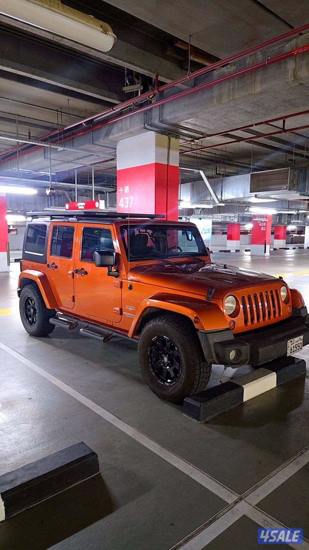 للبيع رانجلر 2011 اربع برتقالي0