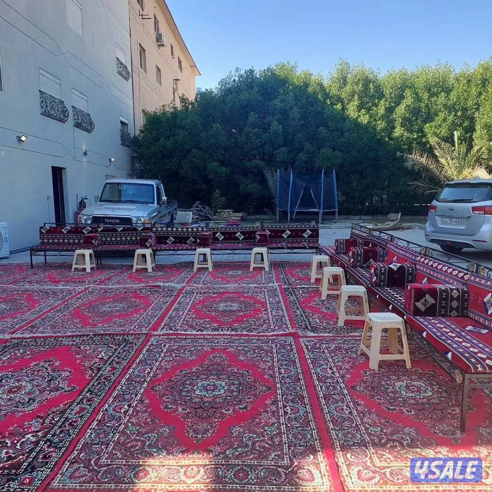 تاجير كراسي وطاولات مضبط حفله الكويت مع زينه14