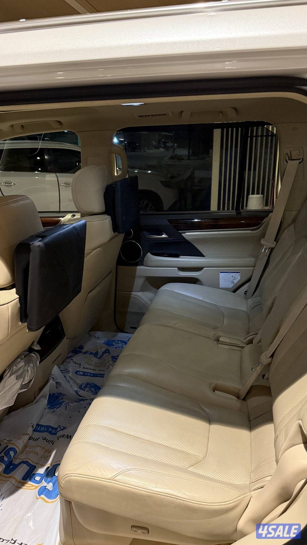 للبيع لكزس وارد قطر Lx 570 درجة اولى 2018. لون صدفي الموتر محشوم ونظيف5