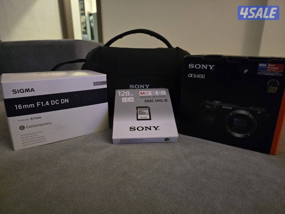 للبيع كاميرة سوني a6400 كالجديدة0
