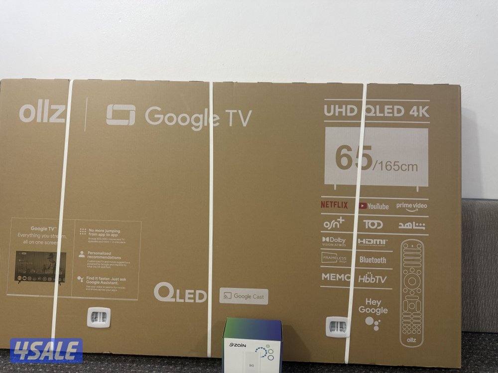 تلفزيون سمارت فور كي وراوتر نسخة زين تدعم 5G advance/اثنينهم بلكرتون0