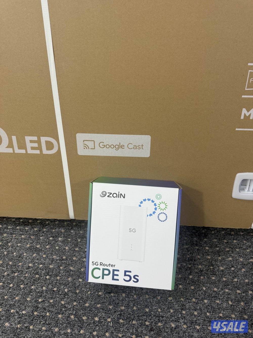 تلفزيون سمارت فور كي وراوتر نسخة زين تدعم 5G advance/اثنينهم بلكرتون1