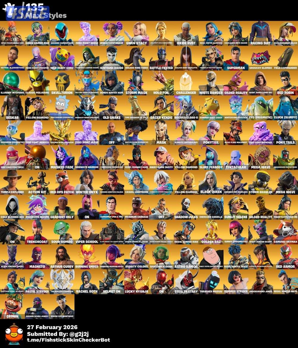 حساب فورت نايت نادر وحفل الملكي8