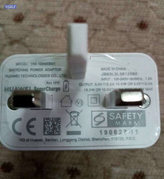 شاحن هواوي 40وات تايب سي سوبر جارج اصلي جديد بالغلاف1
