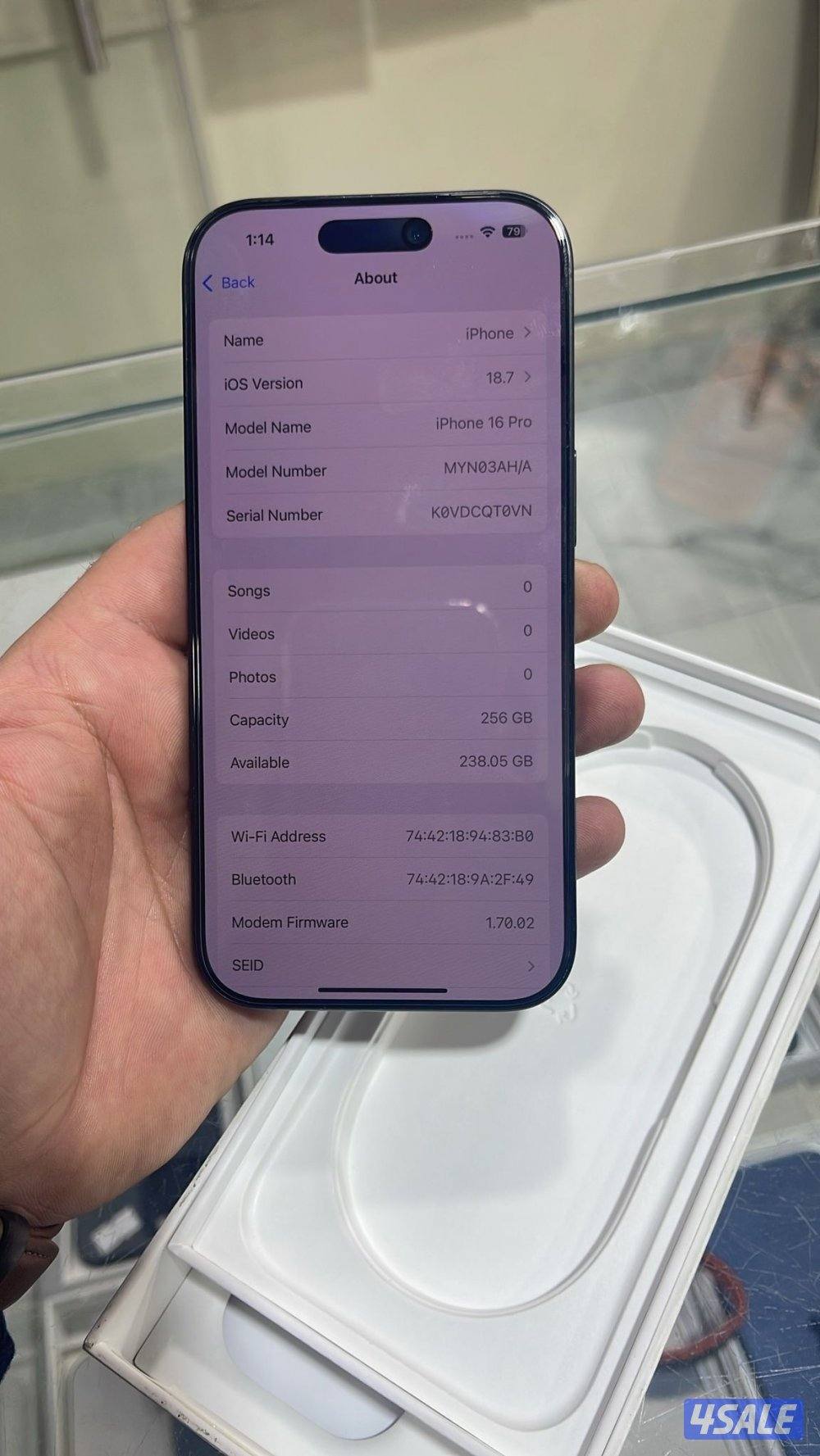 للبيع ايفون 16 برو5