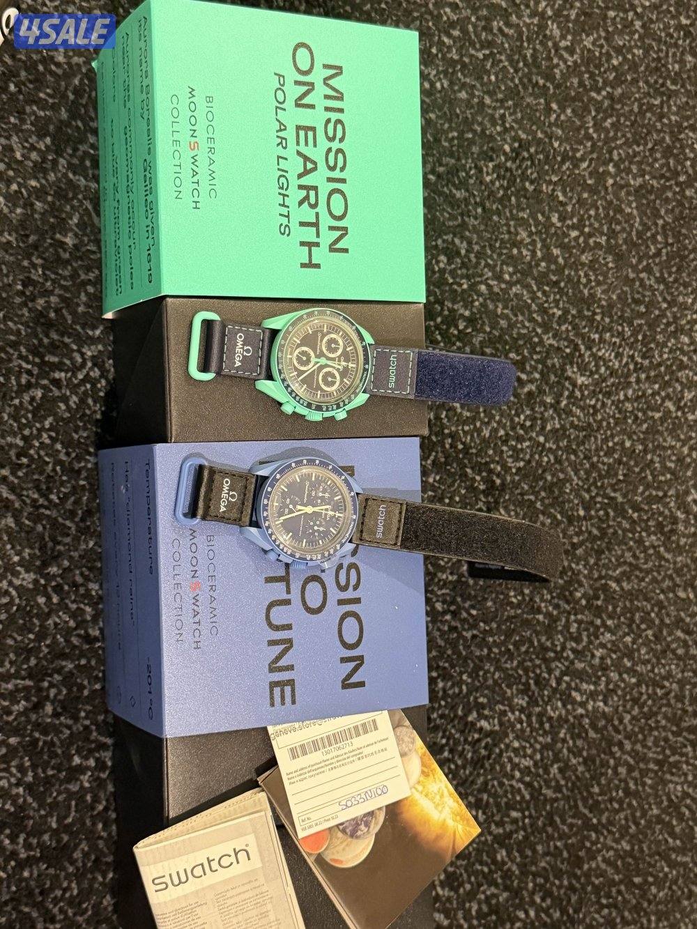 للبيع ساعتين جدد بكامل المرفقات والملصقات0