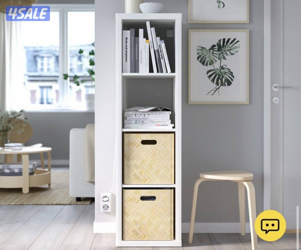 ٢ رف من ايكيا ابيض - حالة ممتازة0