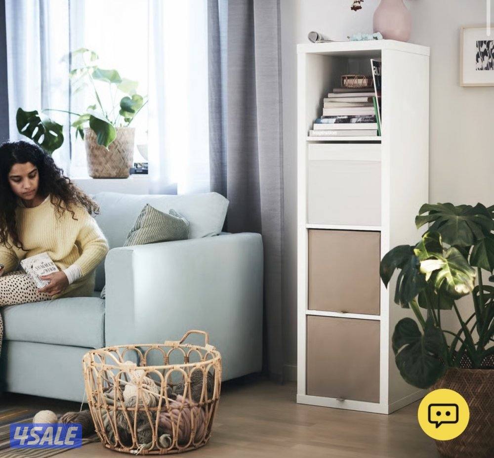 ٢ رف من ايكيا ابيض - حالة ممتازة2