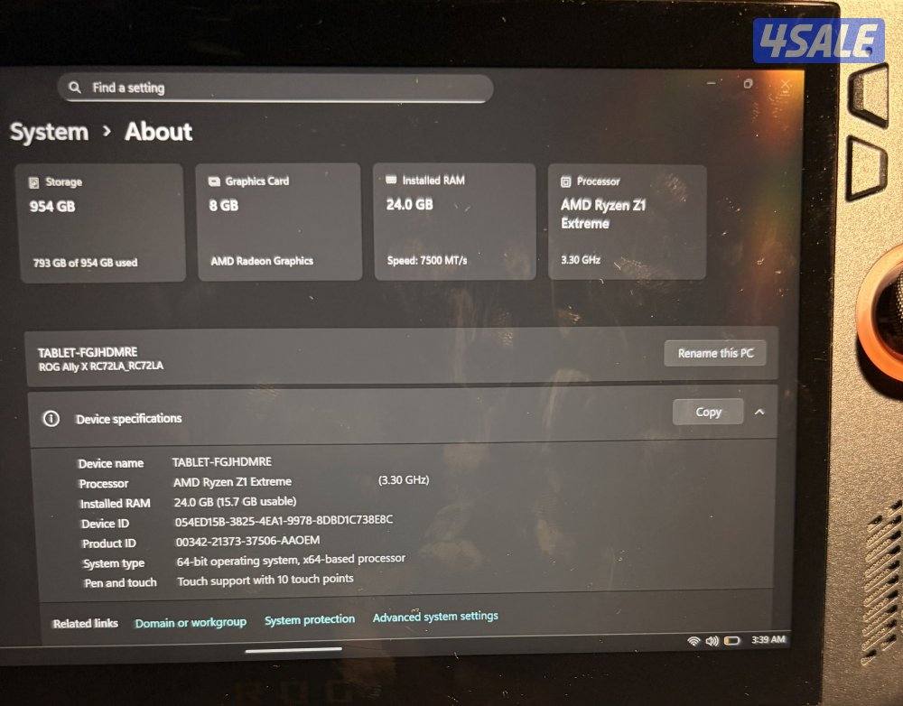 For sale Asus Rog Ally X - للبيع اسوس روق الي اكس5
