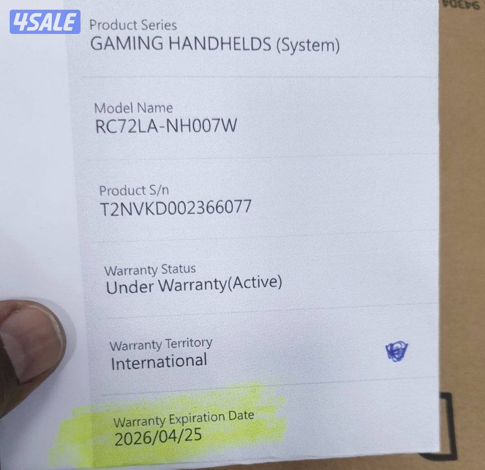 For sale Asus Rog Ally X - للبيع اسوس روق الي اكس6