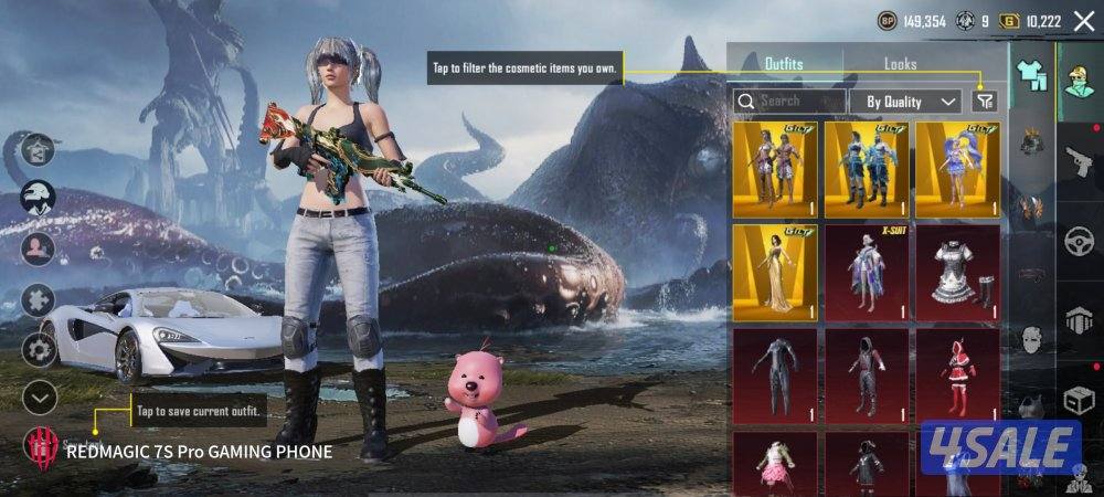 حساب ببجي ٤٥ سلاح مطور معظمهم كيل مسج1