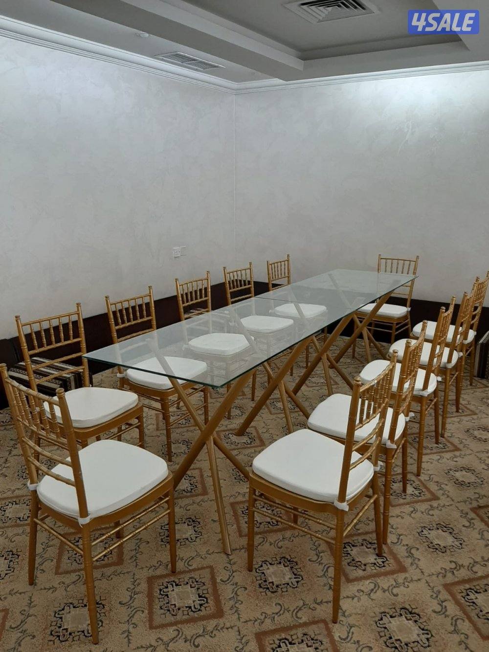 تأجير طاولات وكراسي وزينه وخدمات ضيافة وجميع مستلزمات الأفراح2