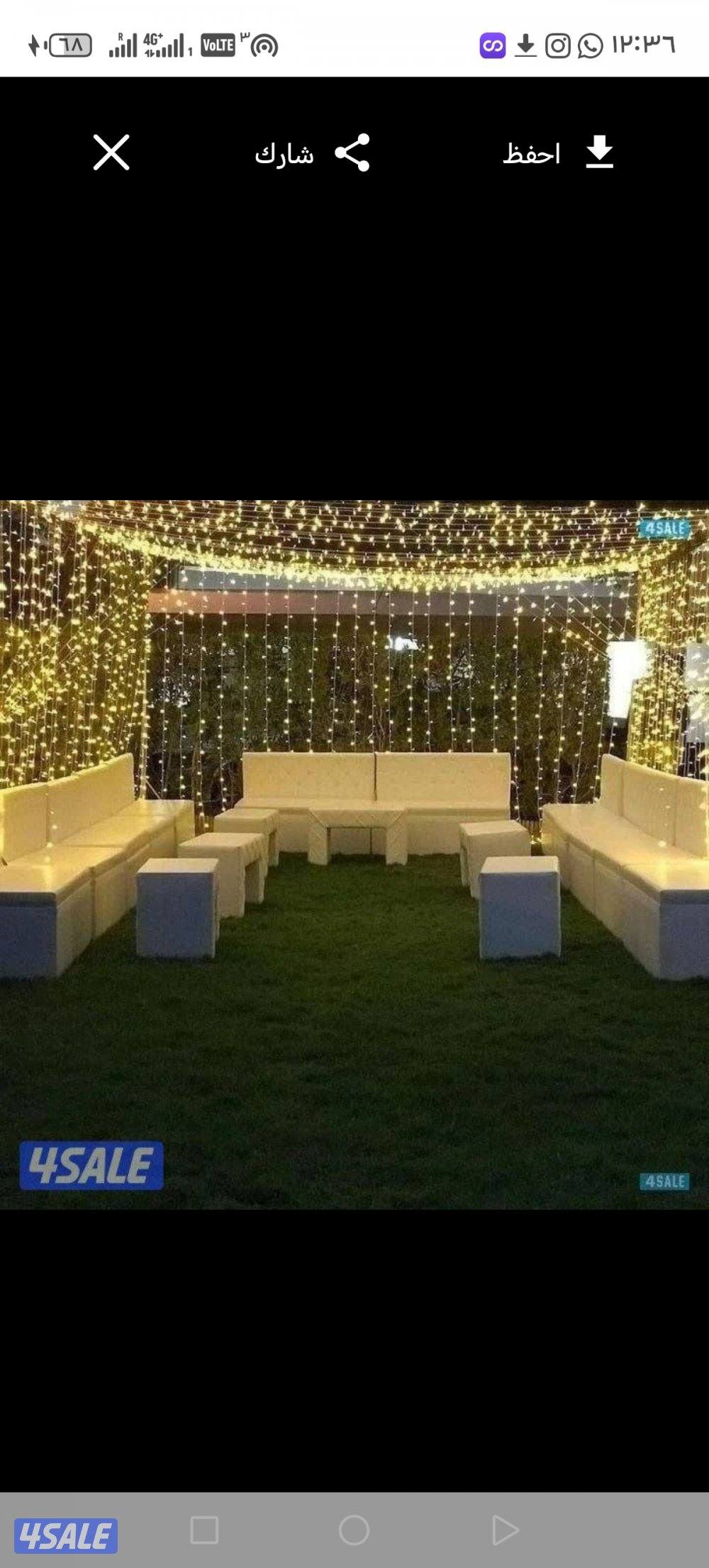 تأجير جميع مستلزمات الأفراح والمناسبات باقل الأسعار1