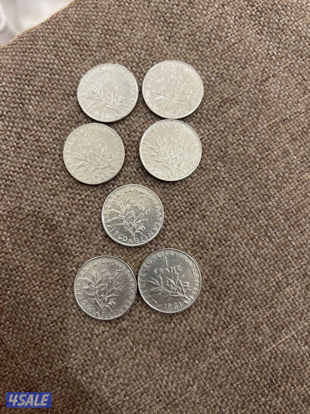 للبيع فرانك فرنسي 1960العدد ٤1