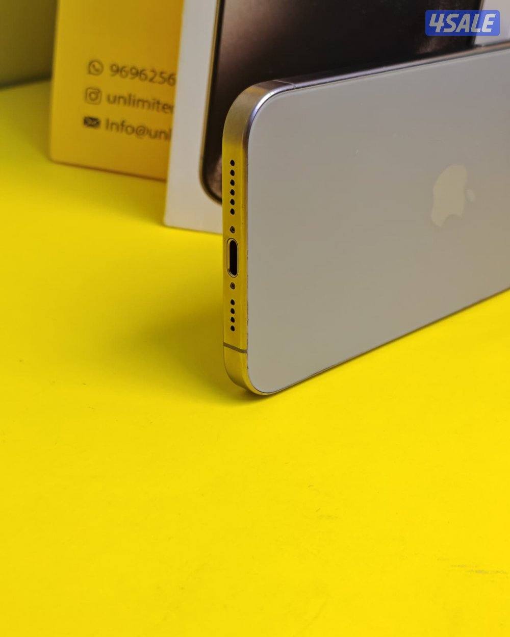 ايفون 15 برو ماكس – 512 جيجا – تيتانيوم طبيعي بطارية 87% مستعمل كالجدي1