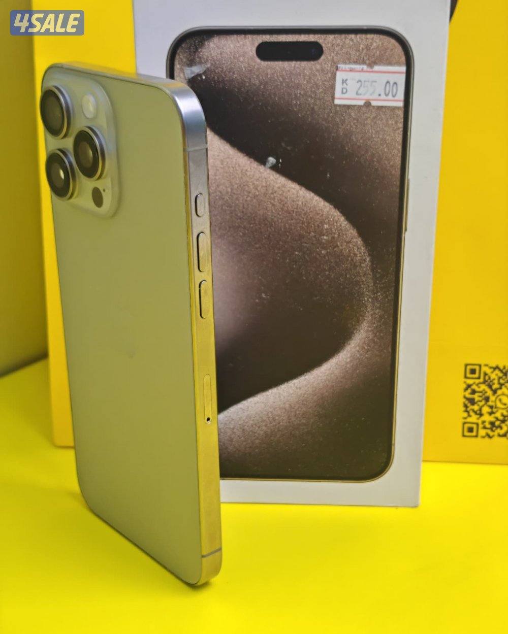 ايفون 15 برو ماكس – 512 جيجا – تيتانيوم طبيعي بطارية 87% مستعمل كالجدي5